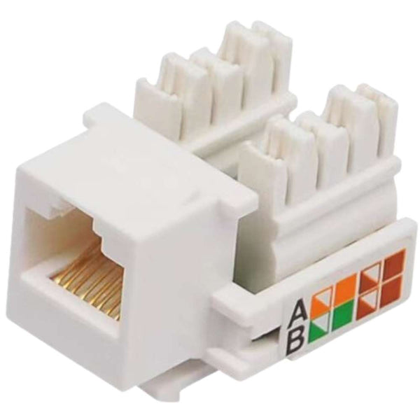Cat5e RJ45 Keystone Jack, Punch-Down Wall Plate Module