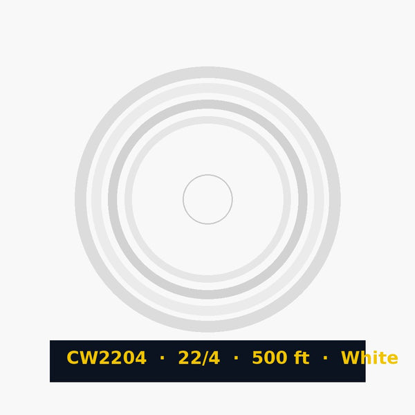 CW2204 22/4 wire 500ft white
