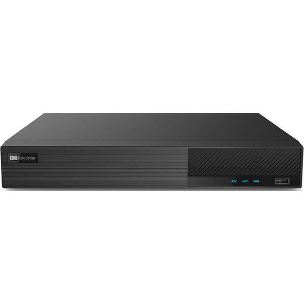 4-Channel Hybrid DVR (plus 2 IP, 6 channels total) - 4K/8MP, 1 SATA