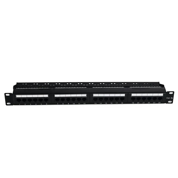 24-Port Blank Keystone Patch Panel, 1U