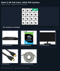Dark X 4K Full Color 16CH PoE System — what's included