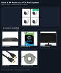 Dark X 4K Full Color 4CH PoE System — what's included