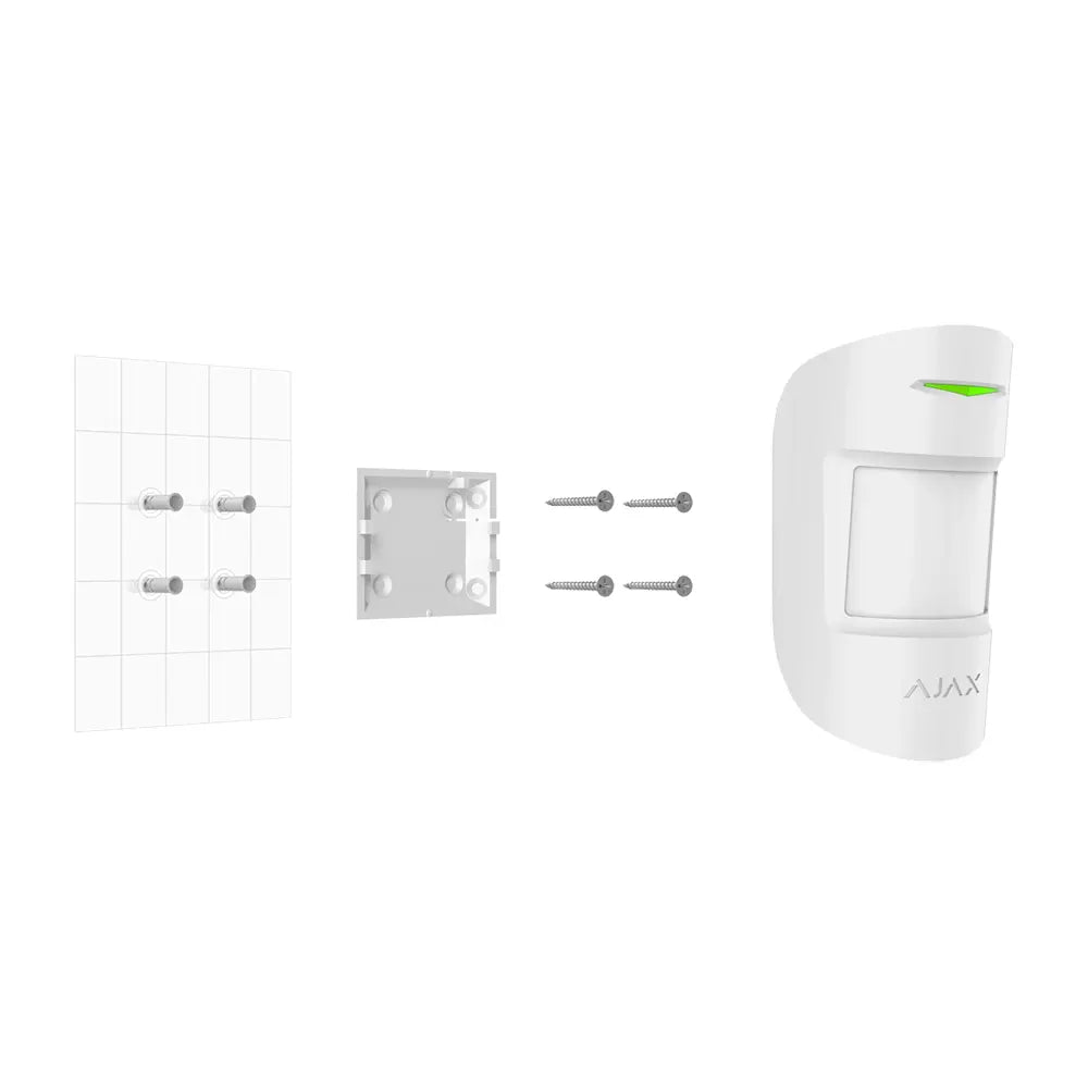 Ajax MotionProtect Plus - Motion Detector with Microwave Sensor, White