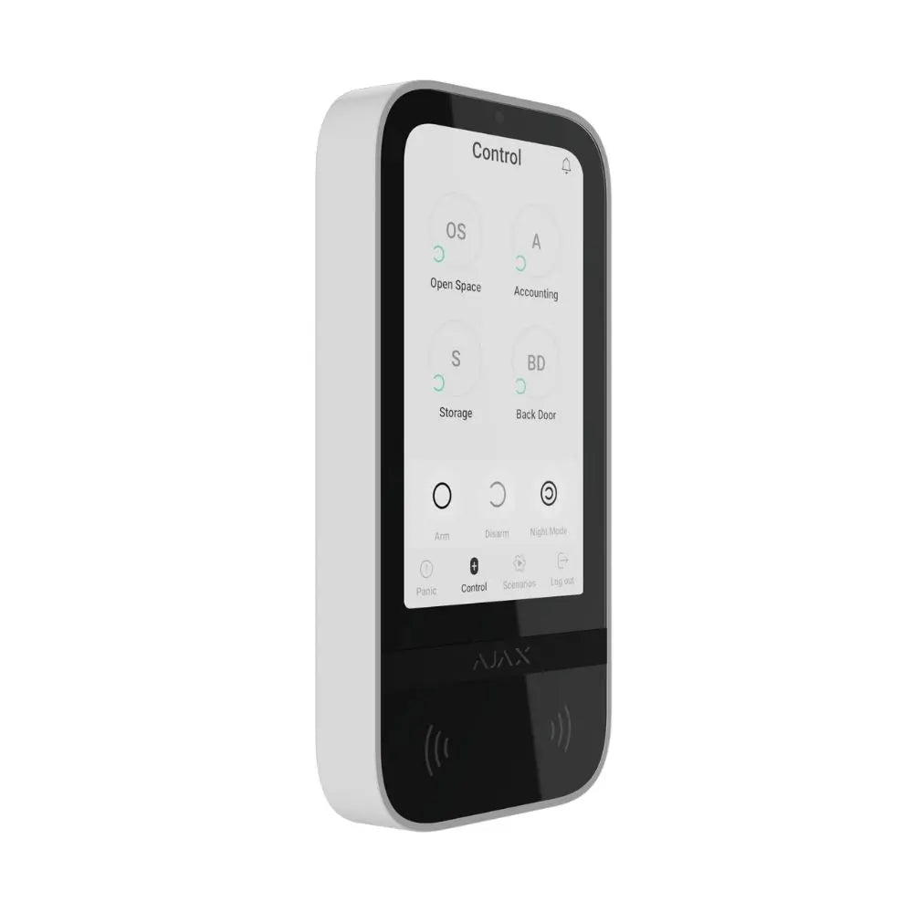 Ajax KeyPad TouchScreen - Wireless Touchscreen Keypad, White