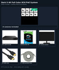 Dark X 4K Full Color 8CH PoE System — what's included