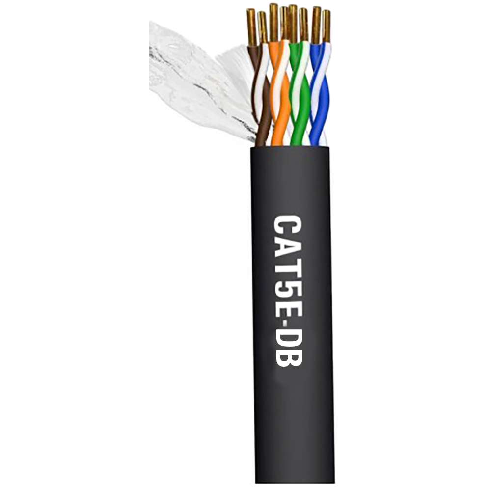 Cat 5e 1000ft Black Direct Burial