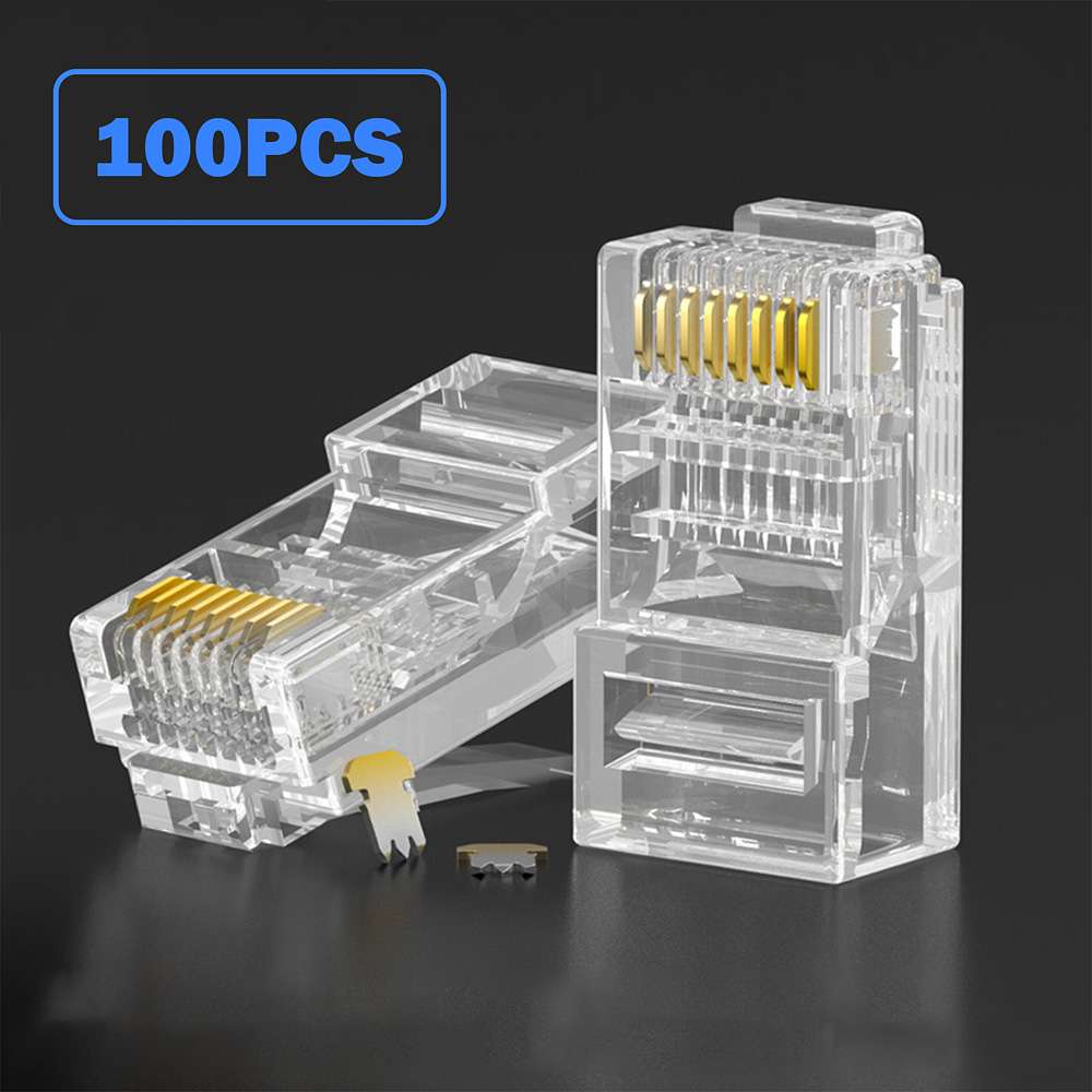 RJ45 Modular Plug for Cat5e Network Cable (bag of 100)