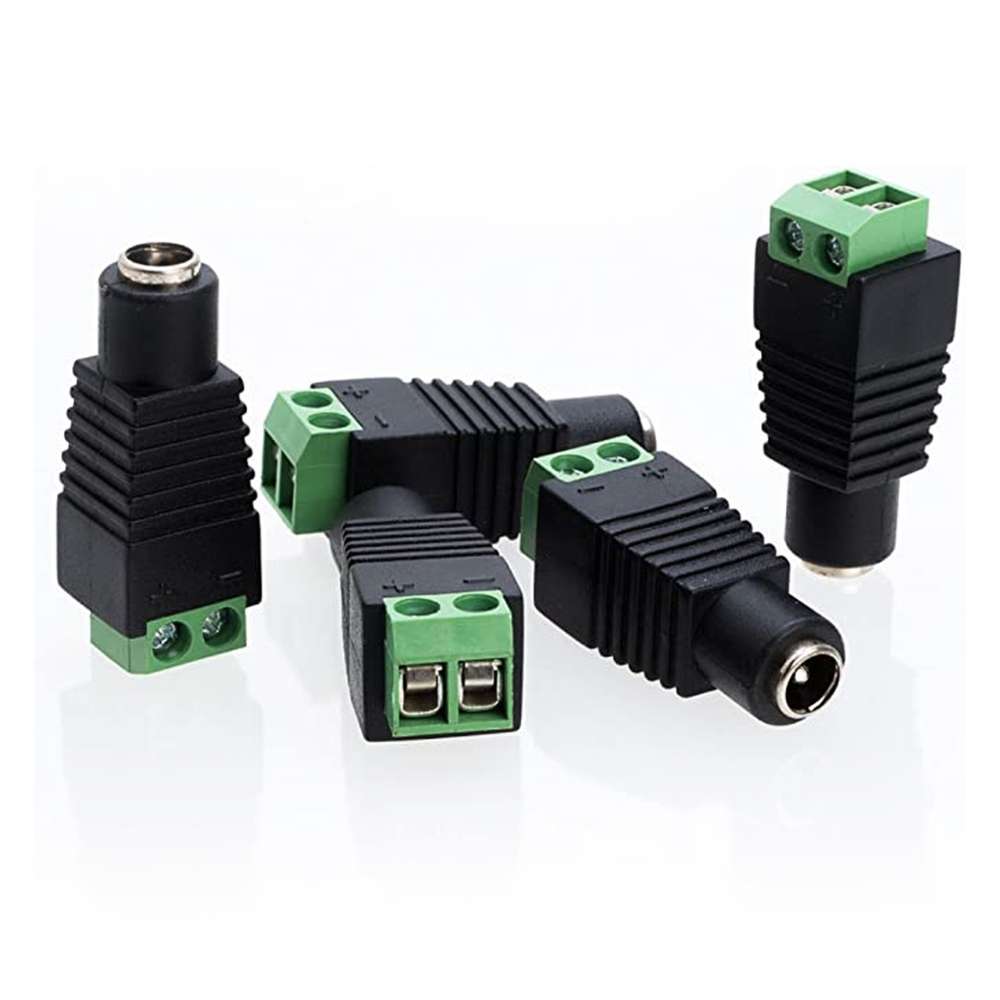 Female DC Barrel to Screw-Terminal Adapter