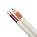 RG59 Siamese 500ft White Solid Copper