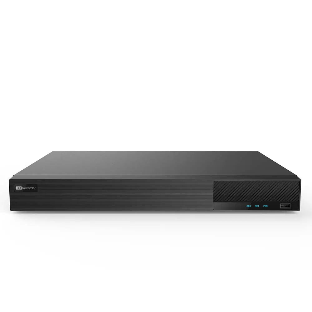 8-Channel Hybrid DVR (plus 8 IP, 16 channels total) - 4K/8MP, 2 SATA