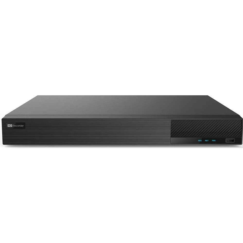 16-Channel Hybrid DVR (plus 8 IP, 24 channels total) - 4K/8MP, 2 SATA