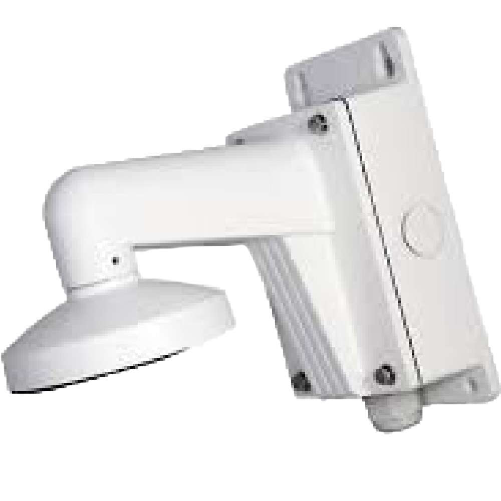 Camera Wall Mount with Junction Box (hides the wires) - White, mini dome