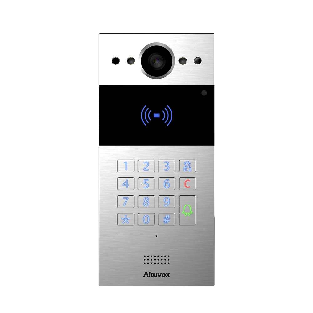 Akuvox R20K Video Door Station with Keypad, Silver