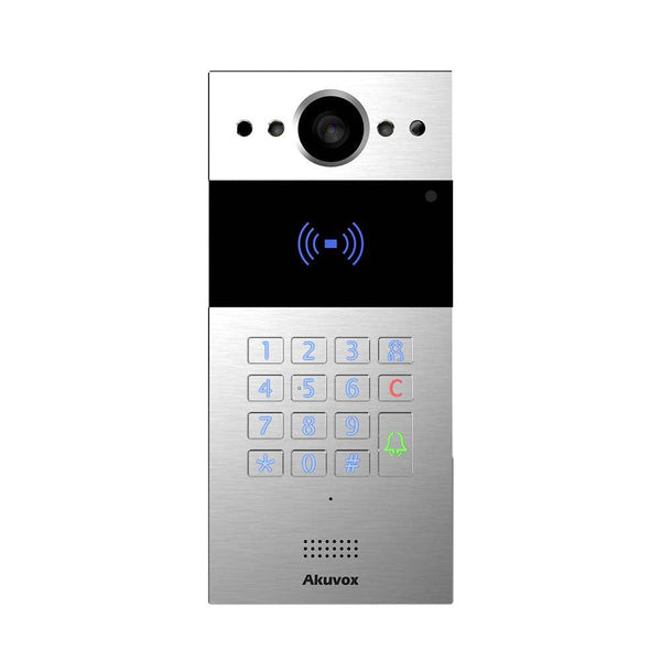 Akuvox R20K Video Door Station with Keypad, Silver