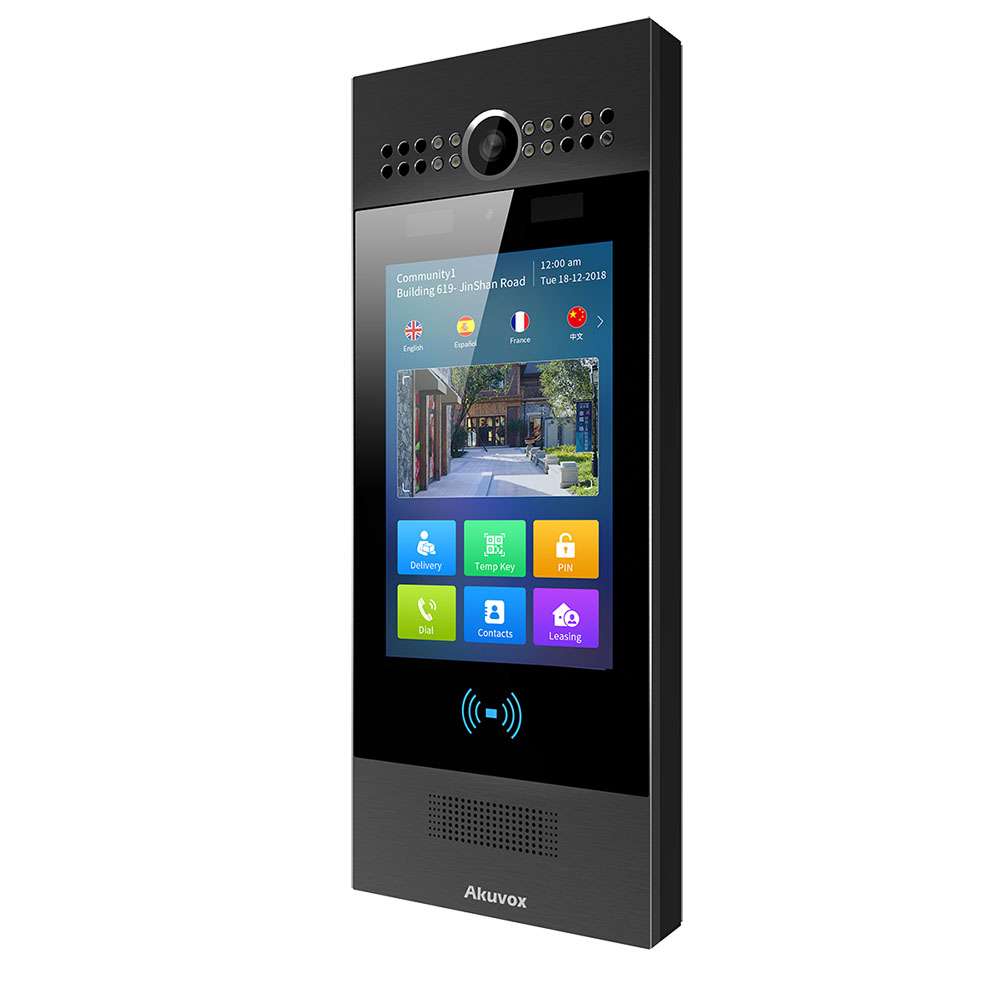 Akuvox R29C Facial Recognition Video Door Station, Black