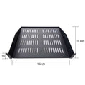 2U Blank Cabinet Panel, 19 in x 15 in