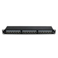 24-Port Shielded Cat6 FTP Network Patch Panel