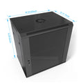 12U Wall-Mount Server Cabinet, 23.6 x 17.7 x 25.6 in