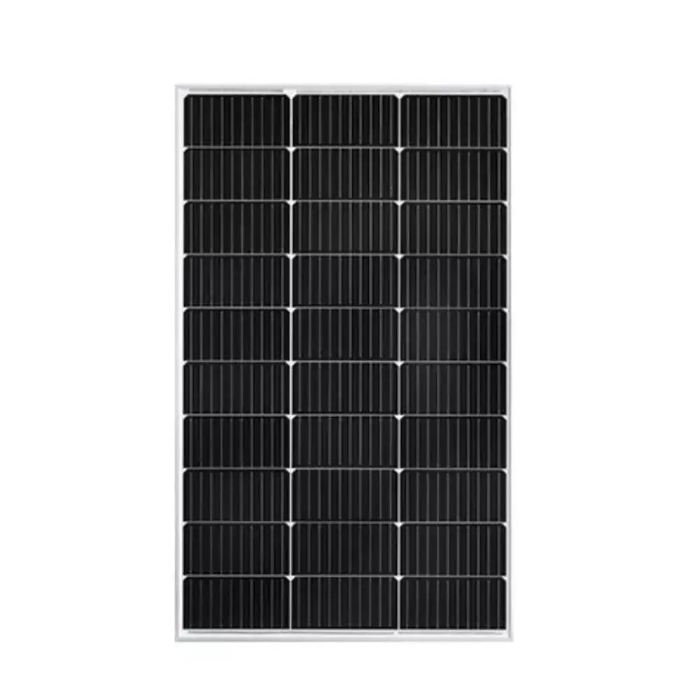 Single 150W solar panel, front