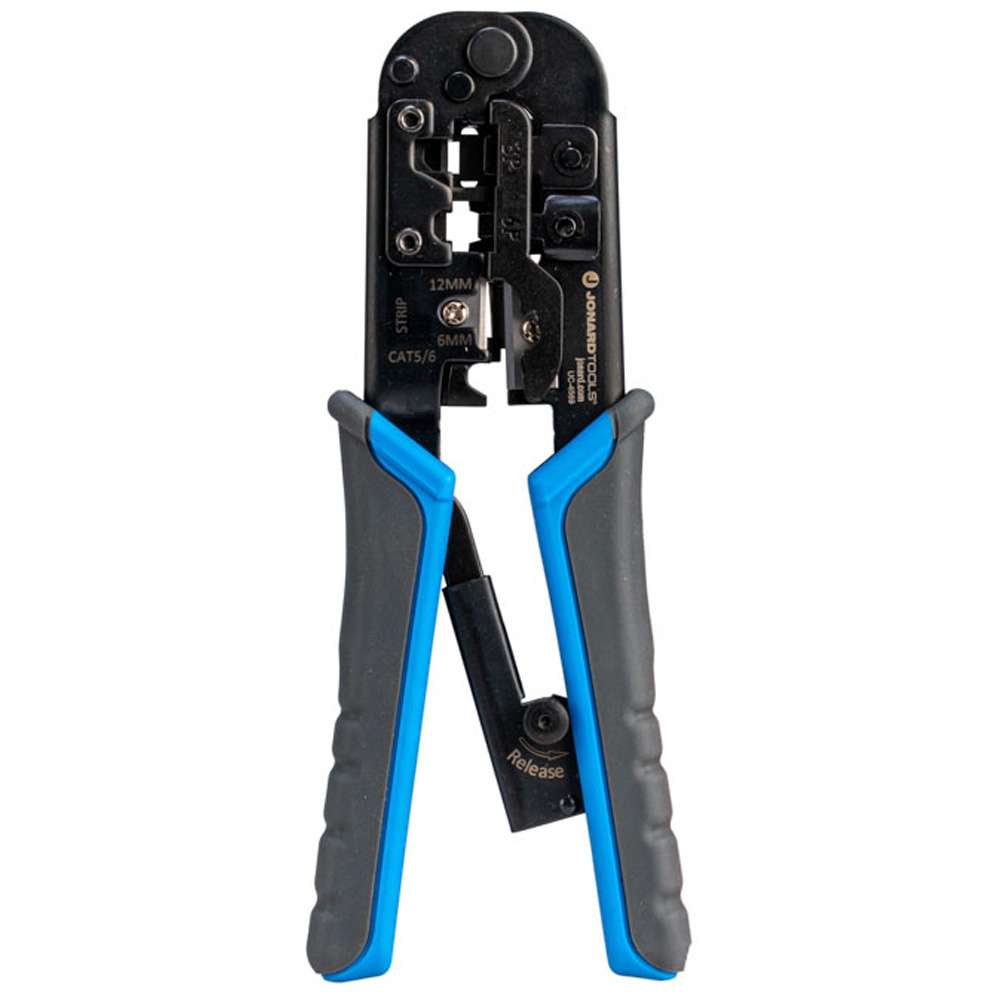 Pass-Through RJ45 / RJ11 Crimp Tool
