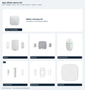 Ajax white alarm kit — Hub 2 Plus White, KeyPad, HomeSiren, fob, sensors, FireProtect
