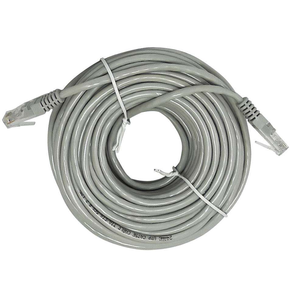 100 ft Cat5e Ethernet Patch Cable (Grey)