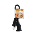1 ft Indoor Grounded Extension Cord (Black)