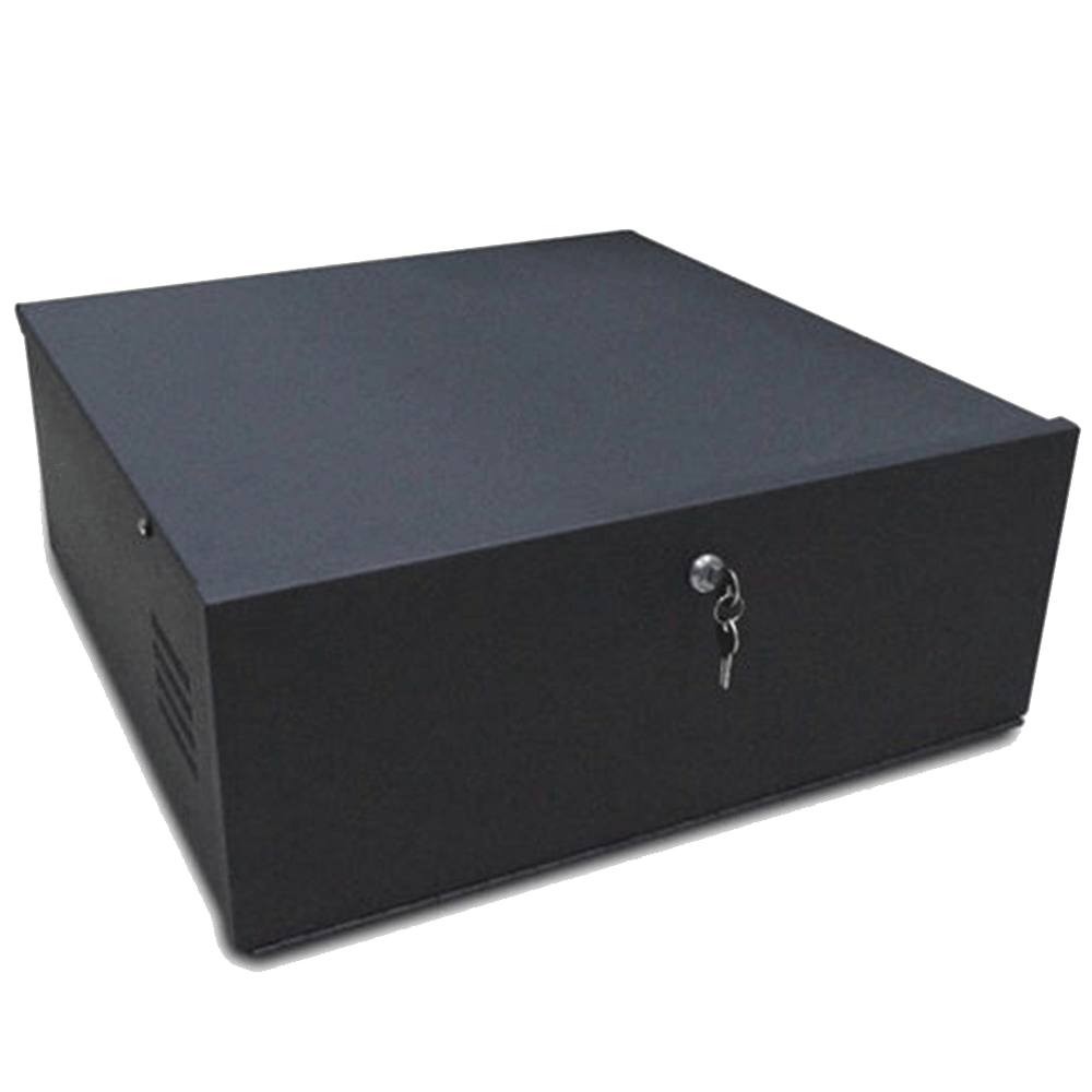 NVR / DVR Lock Box with Fan (21 x 21 x 8 in)